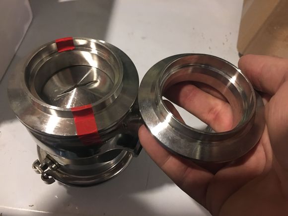 Wyntom on left with red tape, CX on right