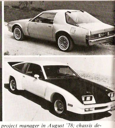 GM Firebird Test Mules. Bottom car is a Sunfire with Monza bodywork