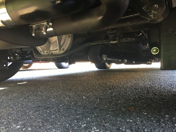 Back to front ground clearance