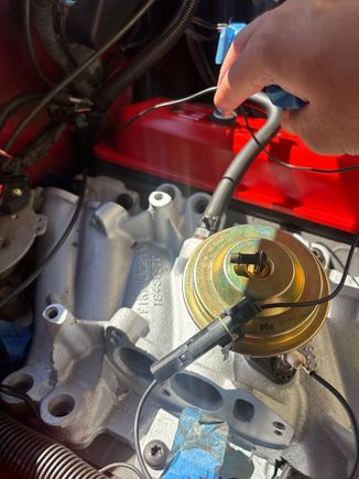 New EGR valve, valve sensor, and extension pigtail. 
