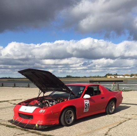 IROC at the track, first time with Splitter and Wing