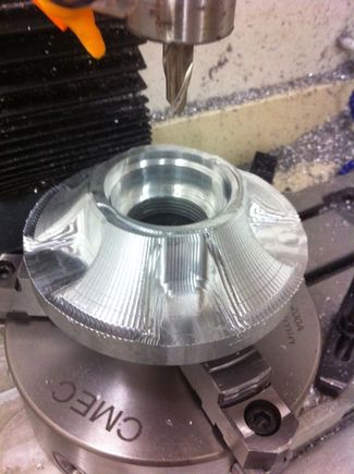 STD Offset billet hub prototype on the mill.