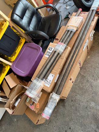 Roll cage. K member. Control arms. Weight jacks. And maybe more suspension components 