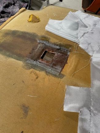 Center of board and dome light area.