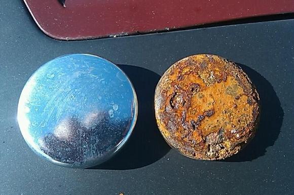 30 year old freeze plugs compared to new