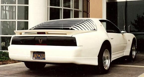 It 315 40 16 Michelins on the rear with Centerline champ 500s 16 x 12 wheels.  That was a hot set up back in 1988