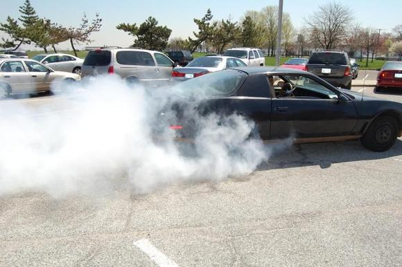 For my high school yearbook. Didn't end up in the actual book (just one with me and the car), but it did make it to the Video/CD yearbook along with a couple others.