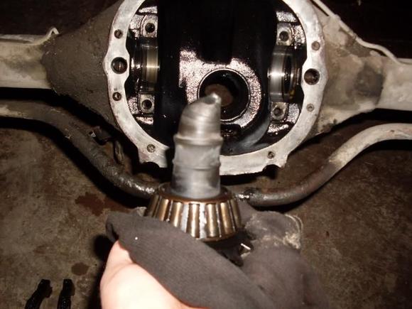Broken pinion