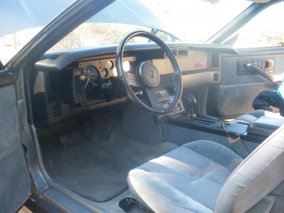 Interior shot with no cracks or stains.
