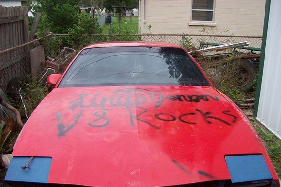 011  paint job of my Son before he removed the old hood.