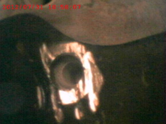 re-locate and welded bolt hole 3