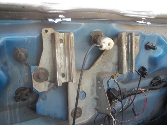 The rear pull down trunk motor is off. This is how i got it.