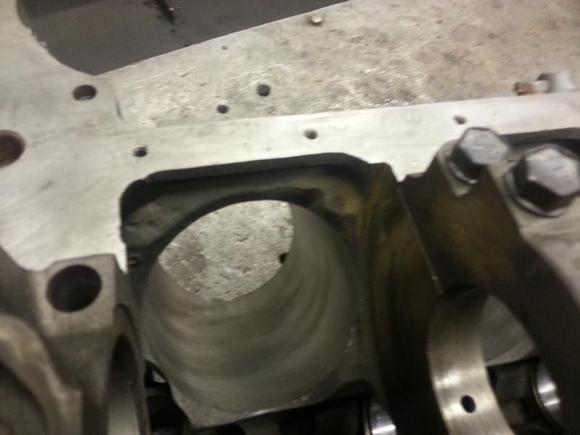 The bottom end professionally Notched.