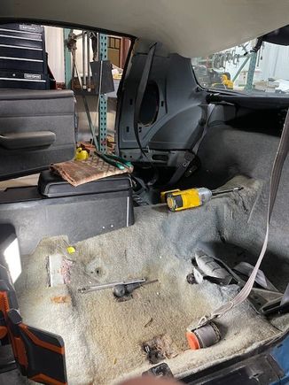 Seats out.
