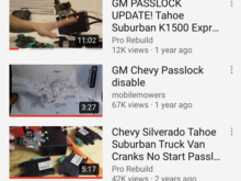 On YouTube type in search for GM Passlock update.  These guys sell reconditioned modules and guarantee them with replacement ones if it goes bad.
