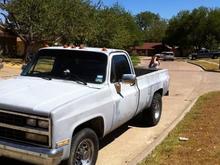 spray can primer. will get professionally done when i get back