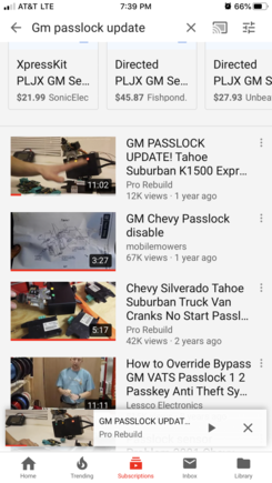 On YouTube type in search for GM Passlock update.  These guys sell reconditioned modules and guarantee them with replacement ones if it goes bad.