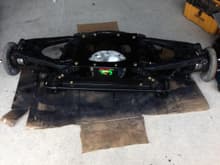 Rear subframe ready to be reinstalled