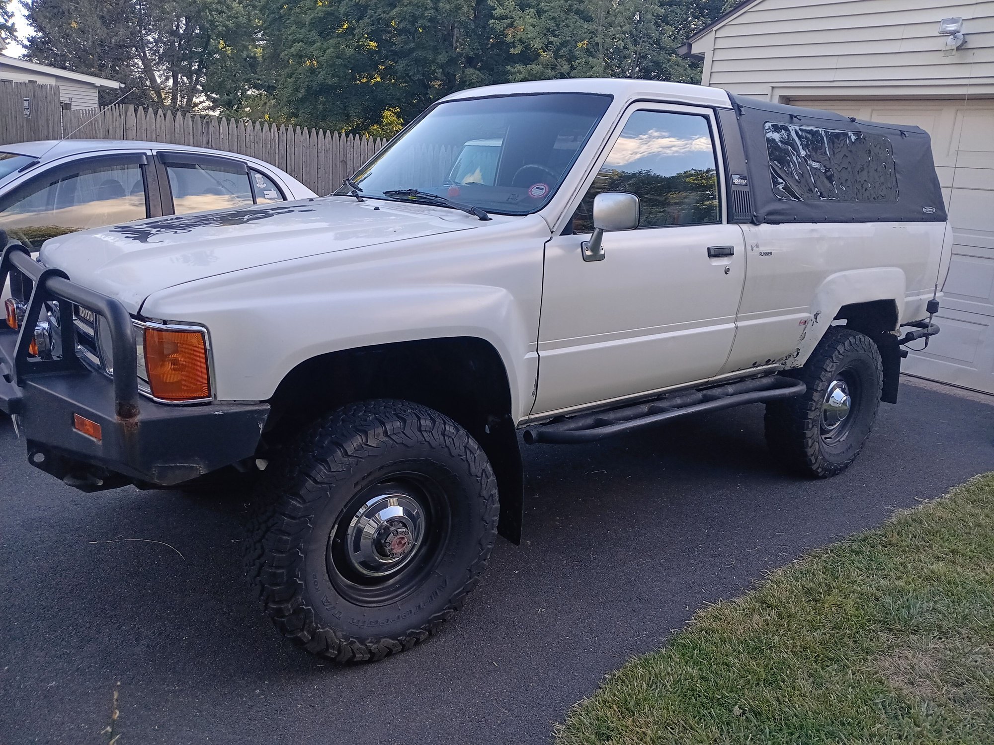 I opted to put the top on because it was a little cool up there.