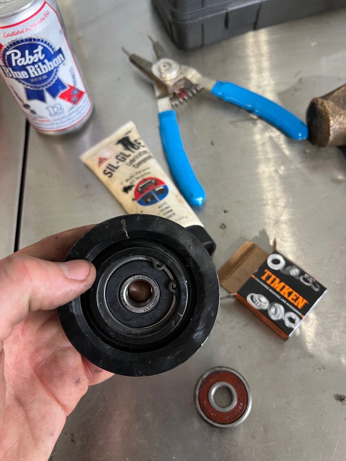 save some money by using new bearings instead of entire pulleys