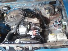 1978 Toyota Pickup 20R Longbed - Engine Compartment