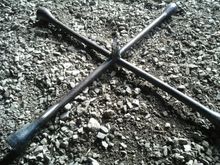 then i welded a short 3/8" drive socket extension to the center of the tire lug wrench