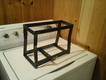 my first console I built out of some 14 gauge. since im using  left over 18 gauge for this one I wanted to add some strength to it so I built a frame out of some flat bar