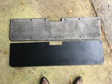 New panel before drilling holes