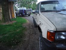 its very strait no body damage besides rust on front fenders, cab corners, bed.