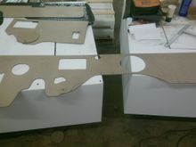 one single panel....going to get pinch trim on the top and bottom edge - ends wrap and tuck under existing pinch trim.  You can see that 10" sub hole is going to be tight.  May have to get some shallow mount subs instead of the ones I have now.