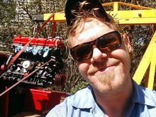 one of the many times I had the engine loaded up in the back of the truck......