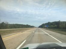 approaching the mackinac bridge