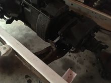 tranfer case crossmember installed