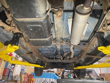 underbody sheet metal looks great to me, I was surprised.  The dinky running board brackets look homemade