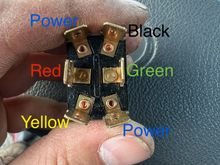 (on)-off-(on) switch no relay required just 5amp fuse