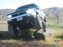 This pic doesnt do this rock justice you should of seen me falling on my a$$ trying to get back in the truck