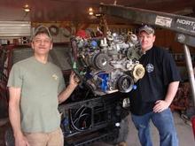 22R on the hook with Casey and Matt ready to help me drop 'er in.