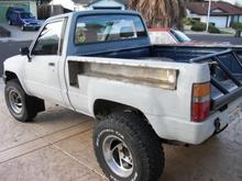 making progress, and you can see my homemade swing out tailgate