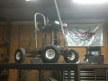 Finished welding cart