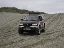 Sand running with kids