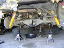dropped the driveshaft/ drainded the fluid