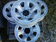 My repainted rims off of a 1991 Truck