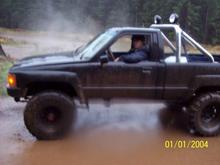 Awesome truck its has 3inch supsension, 33x10.50 swamper tsl's in the front and 33x14 superswamper boggers in the rear.