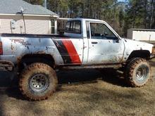 i had 2 get them muddy