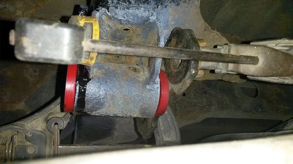 pressing bushings in to frame mount