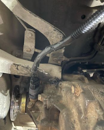 It’s a tight fit with the adapter & plug and the pivot point on the frame for the parking brake 