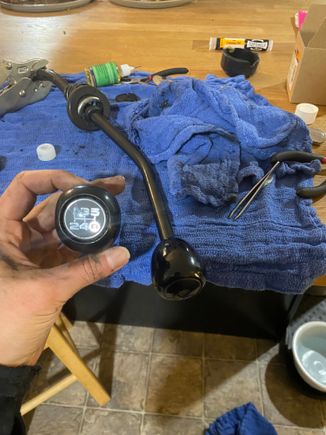 Replacing the shifter bushings on my 1982 22R 4x4, hoping to be able to put a new boot and nob on too, but I cannot get the knob off for the LIFE of me. I used vice grips on the rod and turned counter clockwise with my hand on the knob, used a heat gun, had my bf who is way stronger than me try as well and it just won't budge. I'm thinking maybe a former owner crazy glued it on or something? I've almost thought about sawing it off or taking it to my mechanic. Any tips? Thanks!