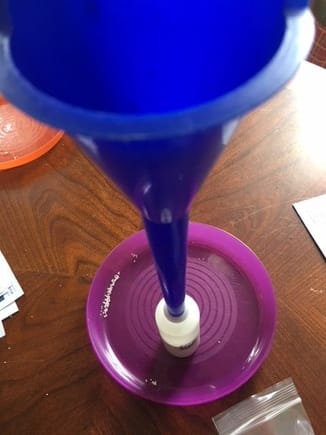 Adding beads to the fill bottle, 6 ounces do NOT fit in the bottle at 1 time.