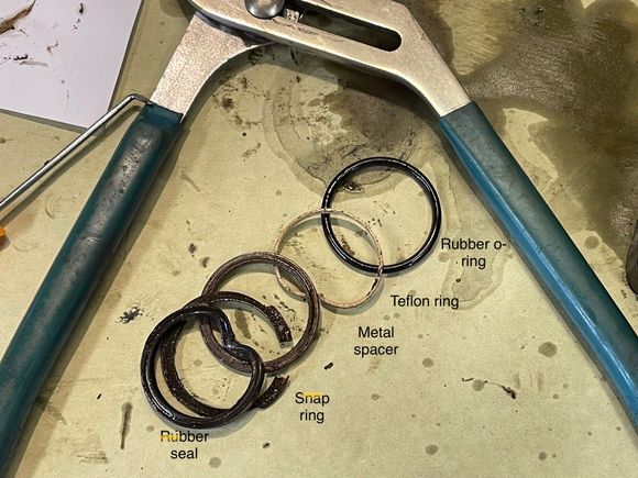 All these parts except the snap ring come in the kit.
