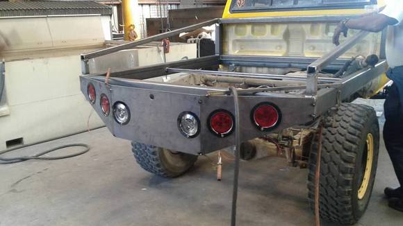 4" circle lights red are all running, insides are brake, outsides are turns